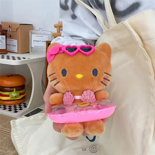Sanrio Hello Kitty Peluş Anahtarlık – Sevimli Kedi Bebek Figür ve Çanta Süsü (10 cm) Toys Türk